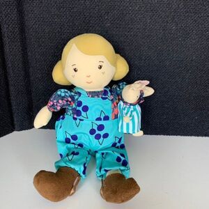 Manhattan Toy Playdate Friends Ollie Ethnic Plush Soft Doll with Bunny, 11" Her